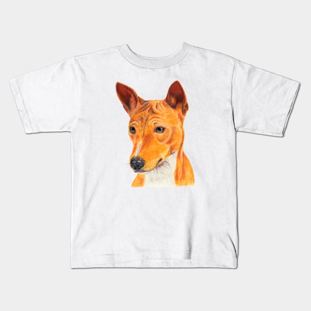 Basenji Kids T-Shirt by doggyshop